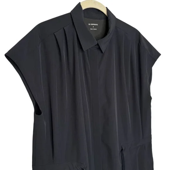REI Co-Op Black Sun Down Shirt Dress, M - Picture 3 of 10